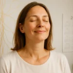 Une séance de fasciathérapie associe un toucher manuel doux à la détente, sans garantir de soulagement ni remplacer un traitement médical.