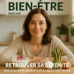 Un repas ordinaire accompagne le thème du stress et du microbiote, sans suggérer qu’un aliment ou une habitude apporte la sérénité.