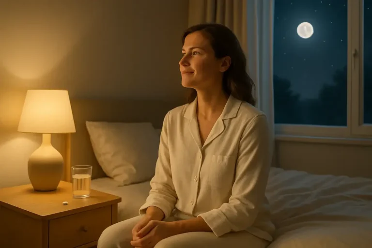 Le coucher et le sommeil introduisent la question de la mélatonine, sans suggérer qu’elle garantit un meilleur repos.